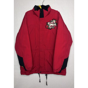 Marlboro Country Store Vintage Ski Puffer Jacket Red Size Medium Lady Rider Rose